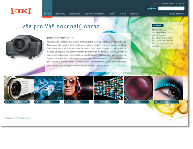 Grafický design www stránek - webdesign